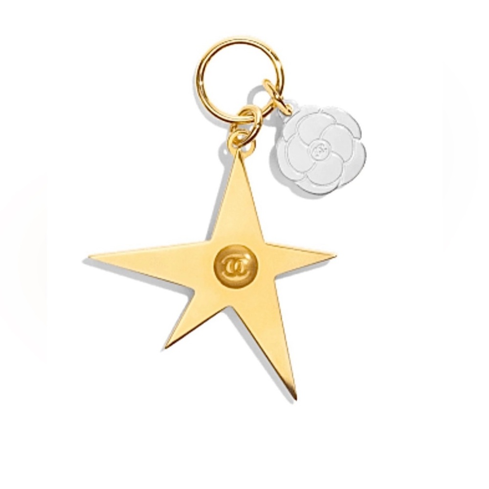 Chanel 2025 Christmas Gold Comet and Camellia Charm